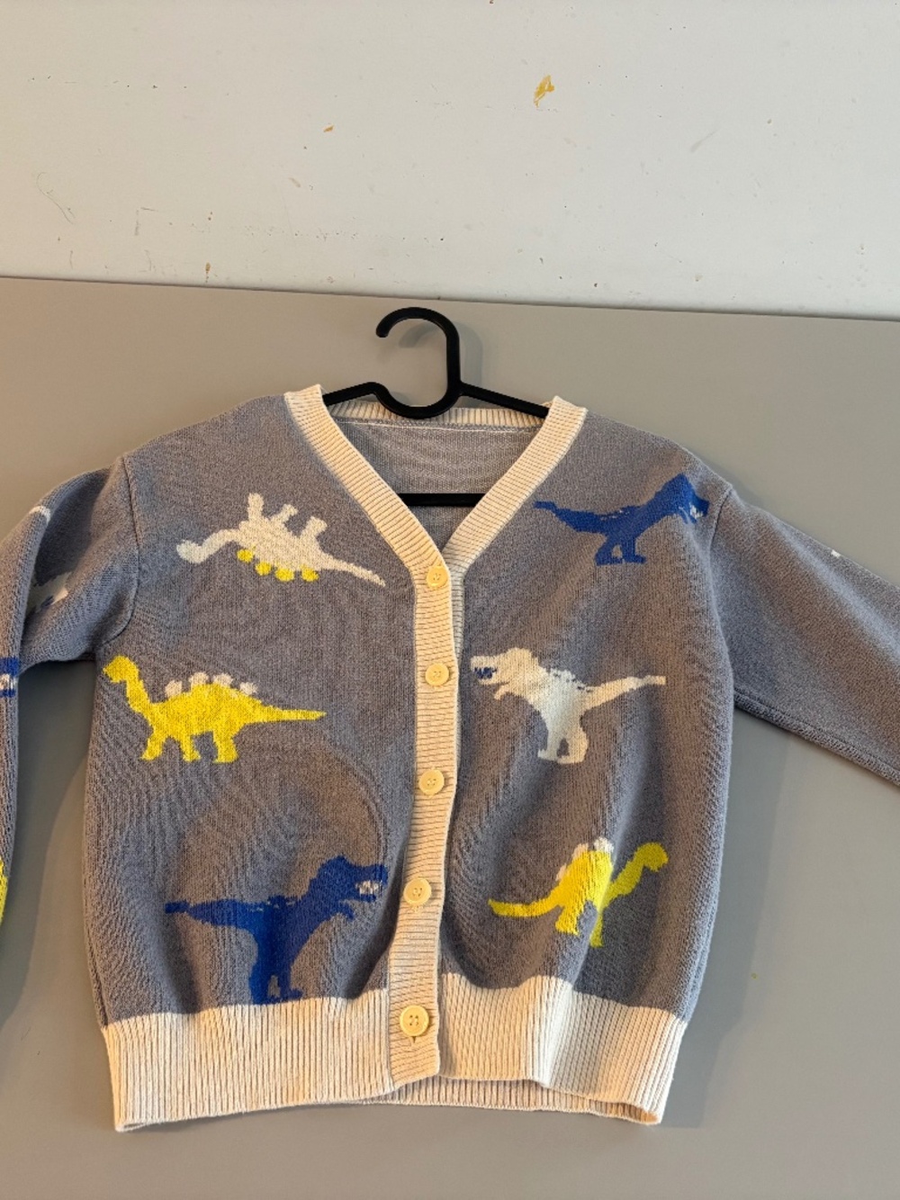 NWOT Kids Dinosaur Knit Cardigan Sweater | 7-9 Years (Size 140)